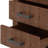 Rustic Three Drawer Reclaimed Solid Wood Farmhouse Nightstand Set Of Two
