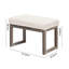 Repose-pieds avec repose-pieds 27 po, blanc 