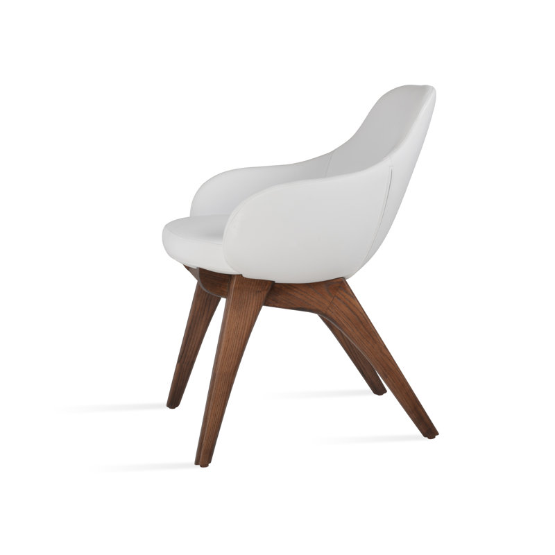 Chaise en bois Gazel, Blanc