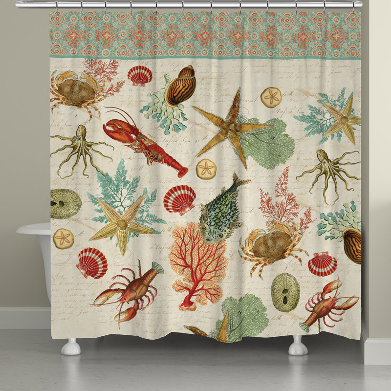 Rideau de douche simple elmore beach shells