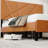 Full Size Metal Bed Frame, Square Platform Bed With Under-Bed Storage, No Spring-Loaded Mattress Required, Vintage Brown-1282760380