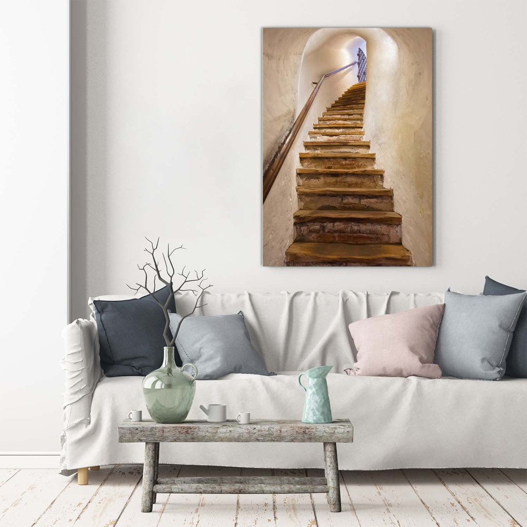 Treppen im Schloss - Kunstdrucke auf Leinwand - Wrapped Canvas