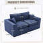 Canapé modulaire modulaire Cloud, canapé moderne Comfy Cloud, 2 places avec housses de coussin-1357090641