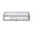 Grey Twin Floor Bed With Guardrails, Promotes Independence In Personal Space, 7 Strengthened Plywood Slats Fence, Multi - Functional Design For ' Sleep And Learning To Walk, Easy Installation-109934355-109934354