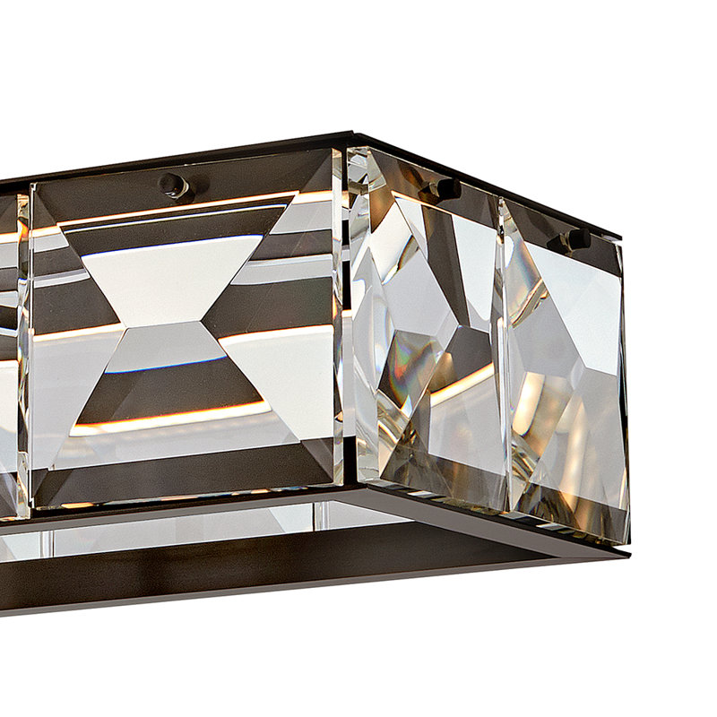 Jolie Integrated LED Linear Chandelier w/ Crystal Accents