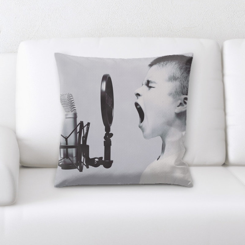 Coussin décoratif microphone
