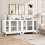Buffet avec porte en verre cannelé-166513831