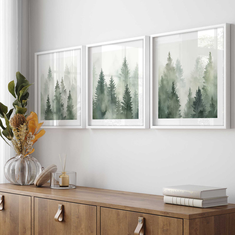 «Green Haze Woodland», Noir satiné, H 17,75 po x l 17,75 po