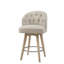 Tabouret de comptoir pivotant rembourré à 360 degrés, H 26 po-1518843717