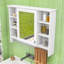 Armoire à pharmacie murale 3-en-1 avec tablette réglable, porte à fermeture en douceur et miroir haute définition-2004839085