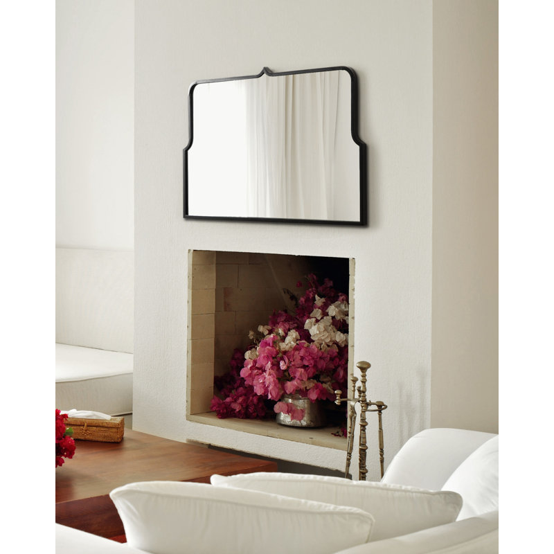 Keris Wide Arch Mirror, Black, 24" x 37"