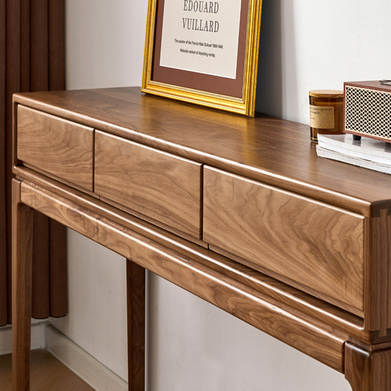 Console d'entrée en bois massif, H 35,4 po x l 59,1 po x P 13,8 po
