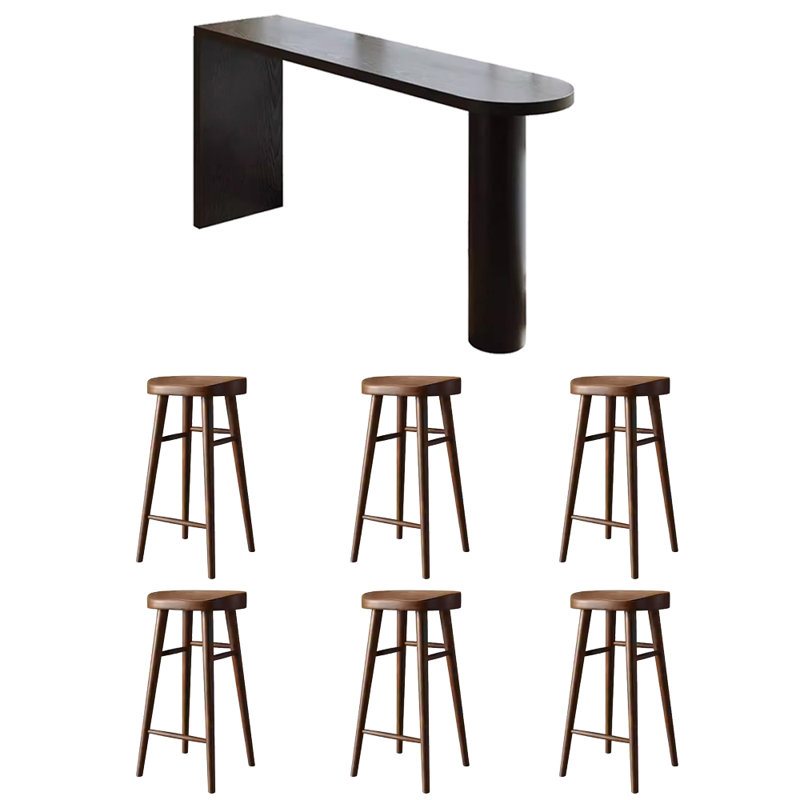 Petite table haute et chaise, H 41,3 po x L 86,6 po x l 17,7 po