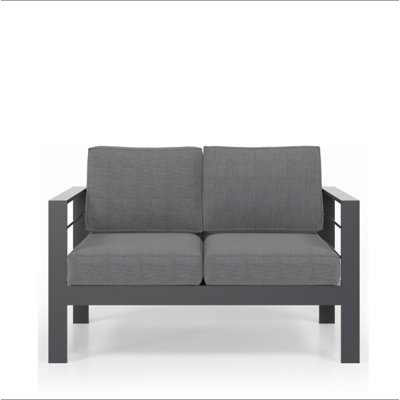 50" All-Weather Aluminum Patio Loveseat