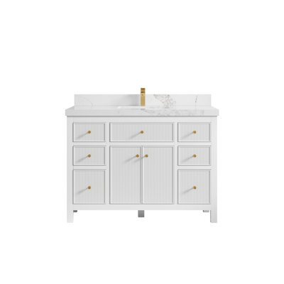 48'' Single Bathroom Vanity with Quartz Top