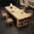 Brown Rectangular Solid Wood desk-335080775