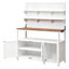 Banc de rempotage en bois de sapin rustique 50,2 po avec rangement spacieux et comptoir spacieux-124945265