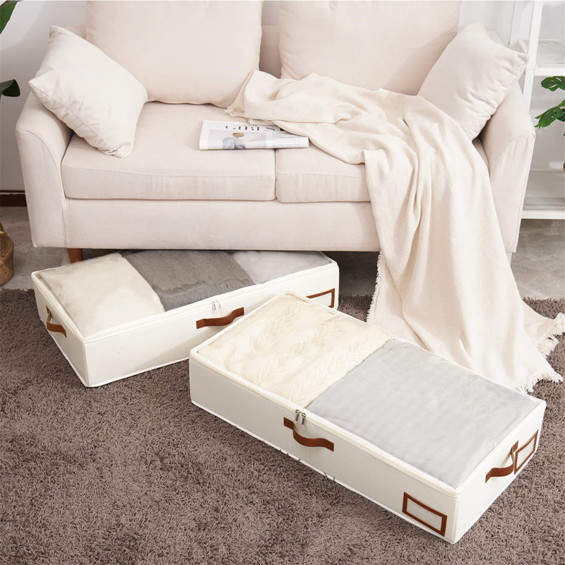 Brayden Studio Plastic，Linen Box, 15cm H x 60cm W x 15cm H
