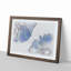 Two Blue Flowers in Abstract - Picture Frame Graphic Art Print-55777847-55777845