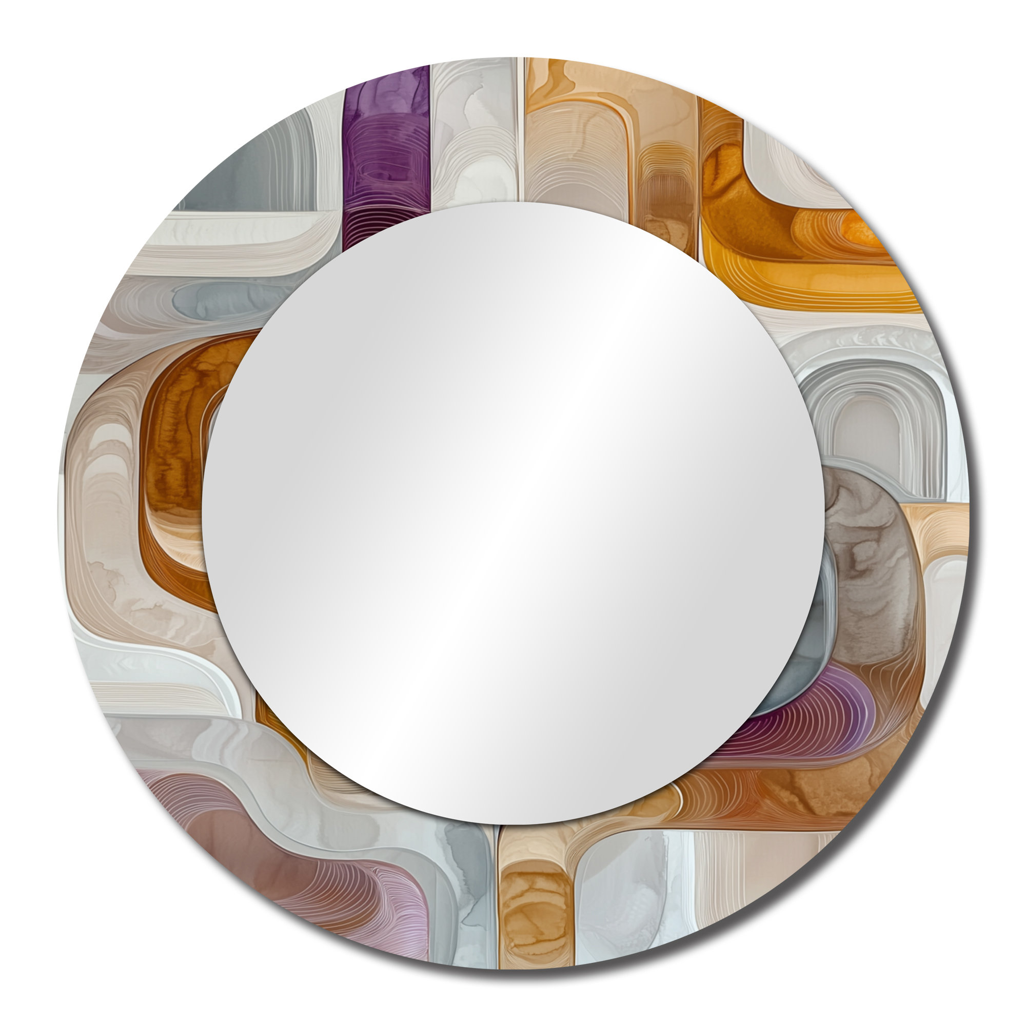 Beautiful view of Glass Metal And Mirror Decor