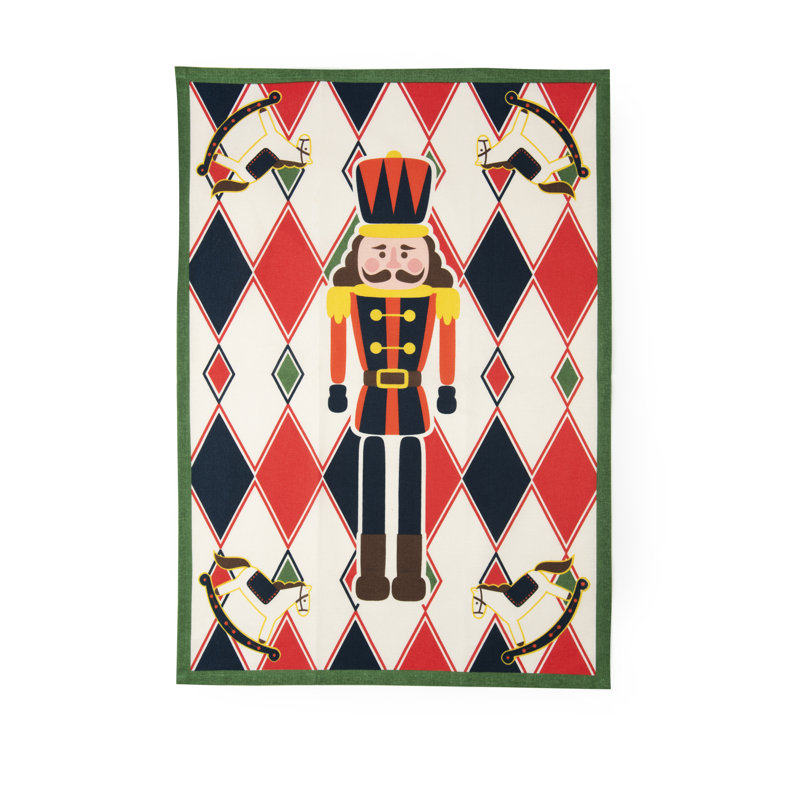 Vintage Christmas Cotton Tea Towel Kitchen Towel