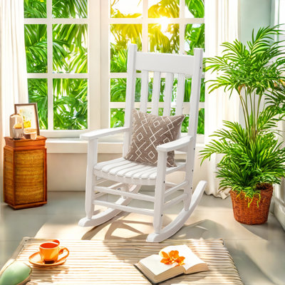 Modern Solid Wood Rocking Chair by Wildon Home