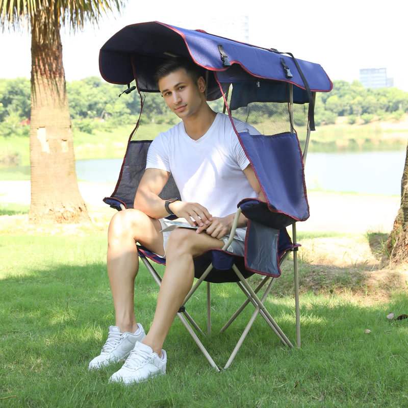 Folding Camping Chair, Navy