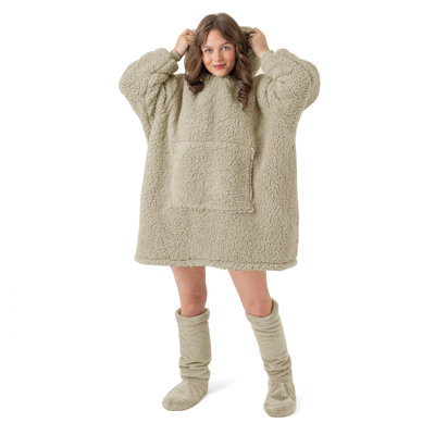 Merlee Teddy Hoodie Blanket