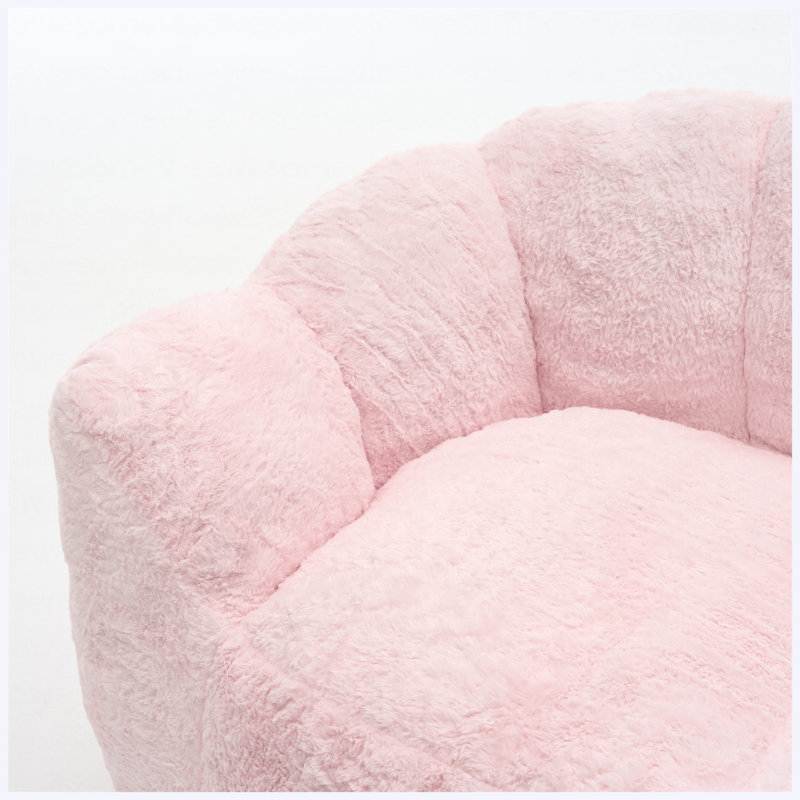 pour le salon, Baby Pink Microfiber / Microsuede