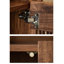 Armoire à chaussures minimaliste moderne en bois de noyer