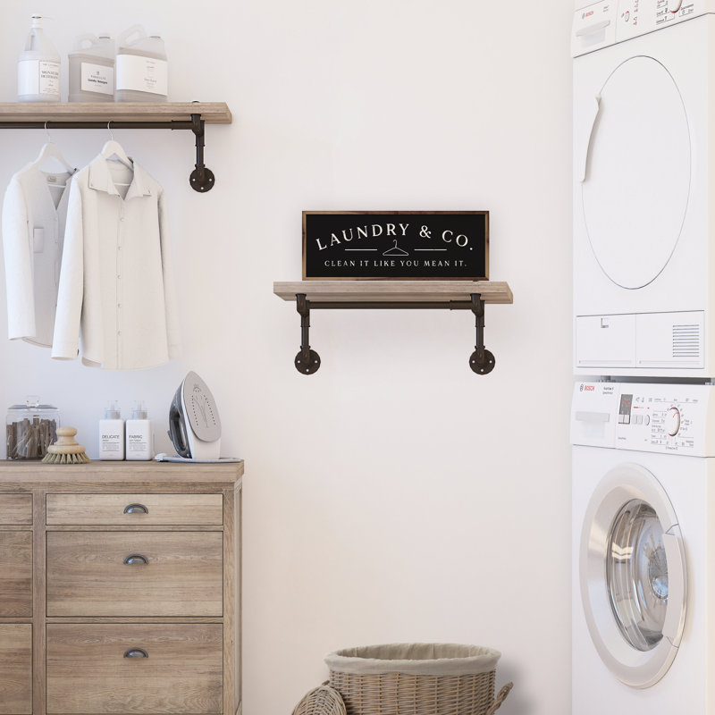 Laundry And Co Hanger, H 16 po x l 48 po