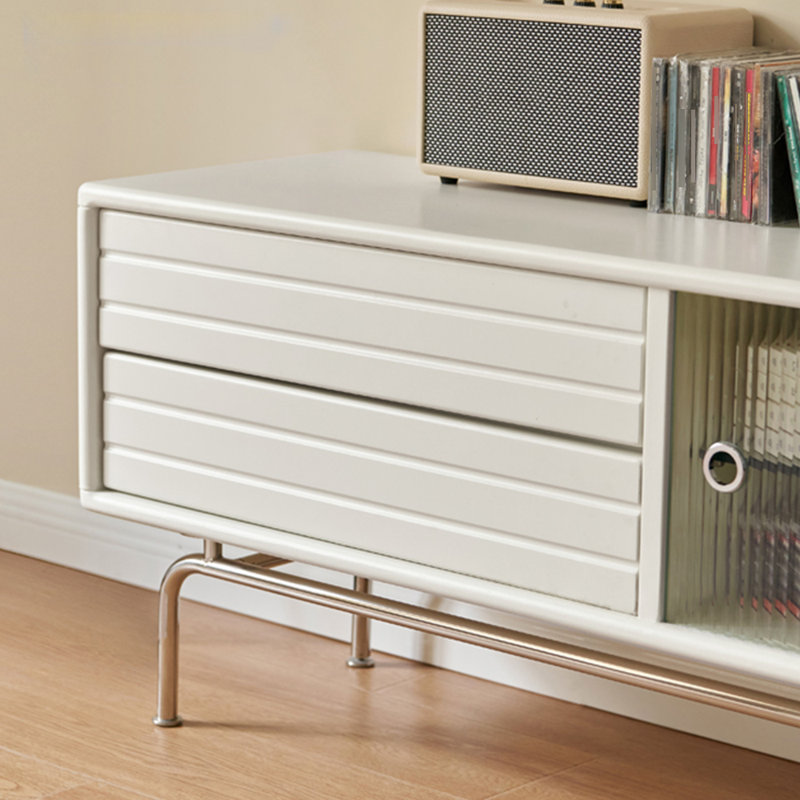 Meuble télé de salon de style américain, Blanc