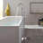 2 Handle Bathroom Freestanding Tub Filler with Diverter-118786403