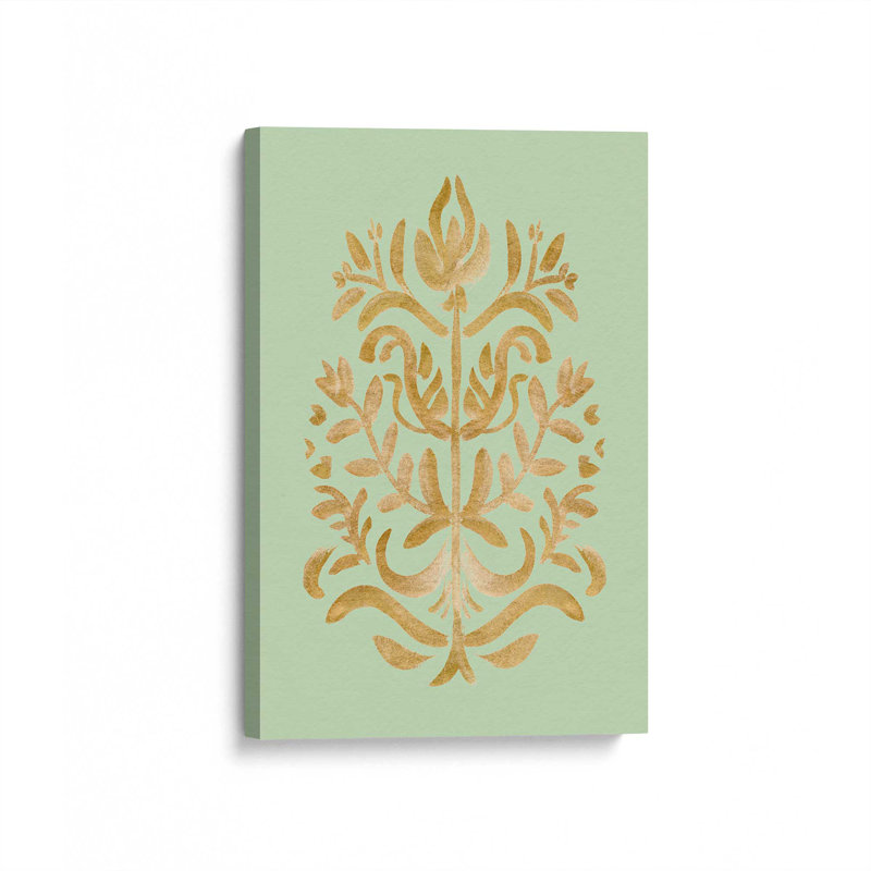 «Folklore Flourish II» par Victoria Barnes, reproduction d'art sur toile, H 30 po x l 20 po