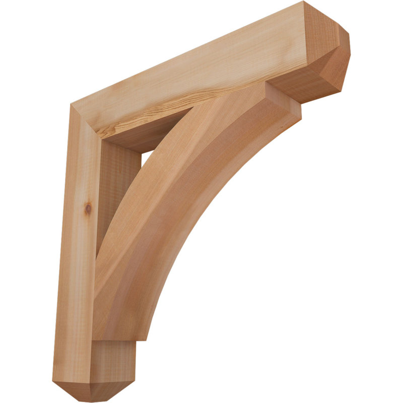 Support l 3 3 po x P 22 po x H 22 po Thorton Craftsman, Cèdre rouge de l'Ouest (lisse), H 22 po x l 4 po x P 22 po