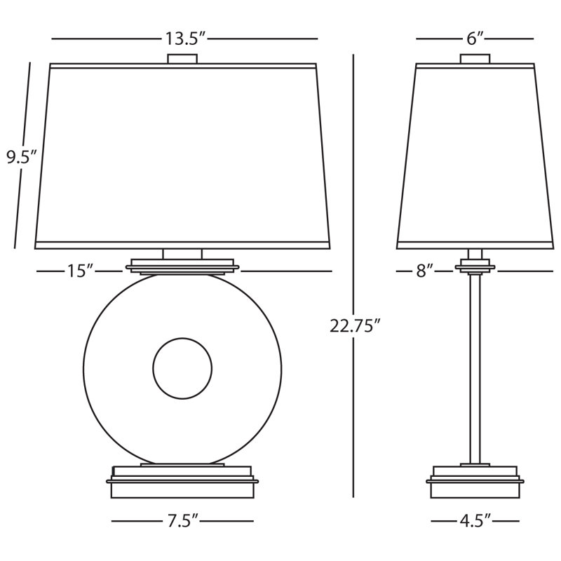 Lampe de table 22,75 po Tic-Tac-Toe