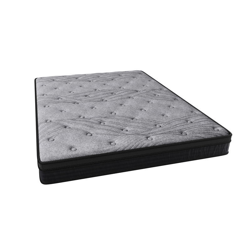 Matelas gris ferme de 12 pouces pour lit très grand, 560 ressorts ensachés individuellement et confort