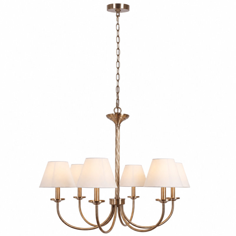 6-Light Dimmable Traditional/Classic Chandelier