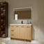 Meuble-lavabo autoportant 48 po avec résine 48 po, armoire modulaire trois pièces