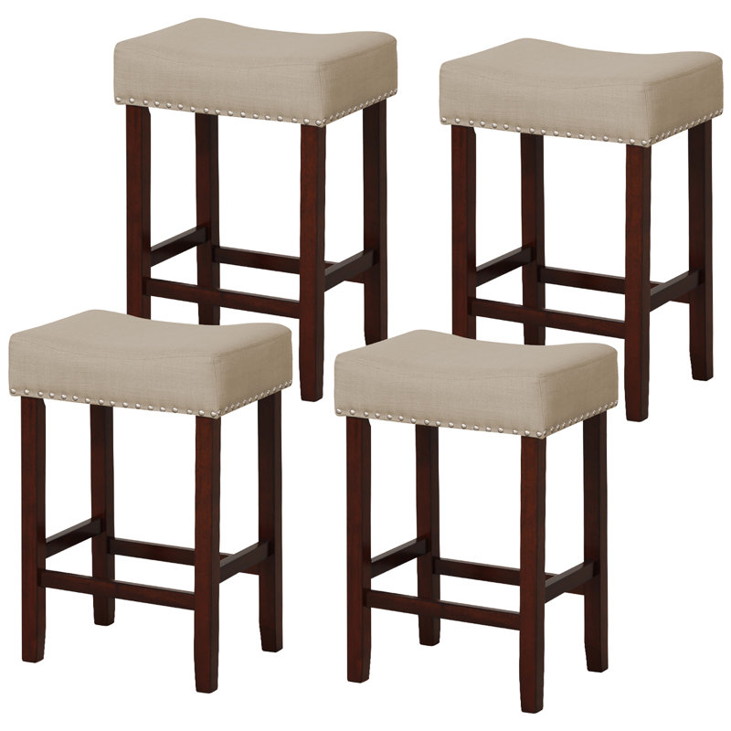Tabouret de bar et de comptoir, Tabouret de comptoir (siège d'une hauteur de 25 p, Beige