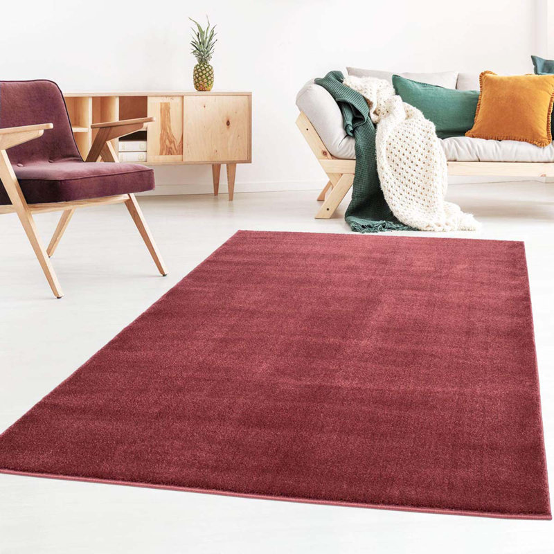 Aamia Solid Colour Hand Hooked Area Rug, Square 200cm