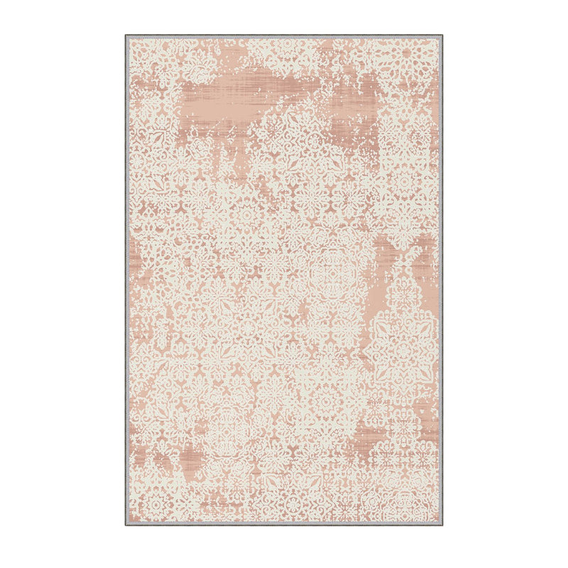 Soft Hall Carpet (2.6 x 4.9 ft), 100% Polyester, 0.3 in Pile Height | Antibacterial, Non-Slip Underside, 650 g/m² | Machine Washable, 3D Digital Print | Perfect for Living Room, Entryway & Bedroom Décor
