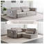 Canapé-lit pliable modulaire PlayCouch pour salon et chambre à coucher à extension instantanée, confortable et créatif avec un siège central, gris clair.-129240173