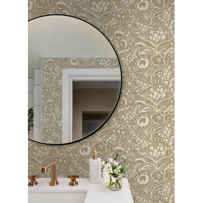 Jeani Light Brown Peel and Stick Wallpaper