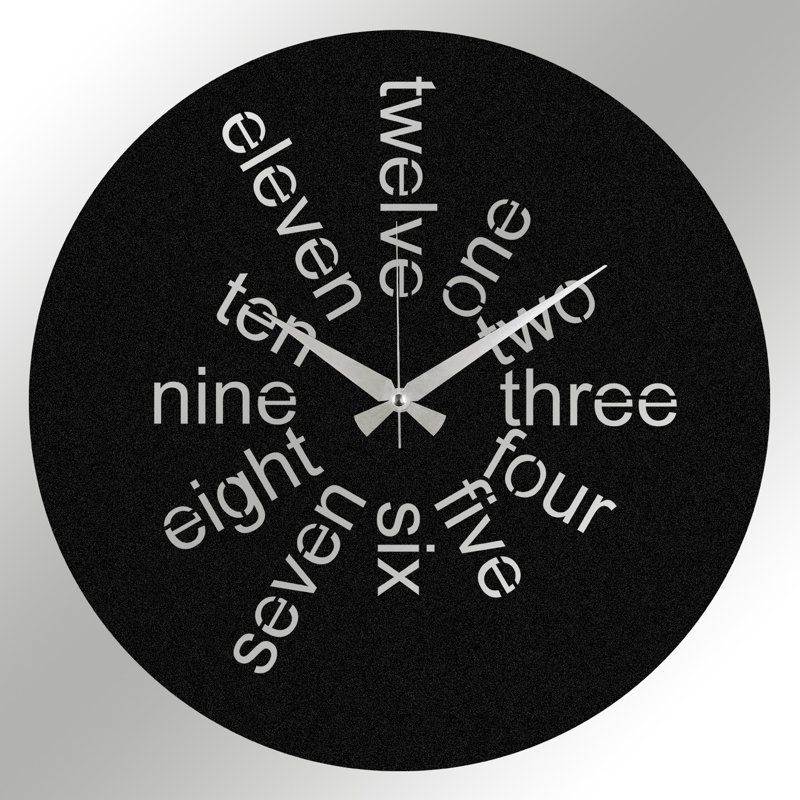 Horloge murale élégante en métal 18,9 po x 18,9 po | Fabrication 100% métal, épaisseur: 0,05 pouce | Nécessite 1 pile AA (non incluse) | Parfait pour les décors modernes et les espaces de vie