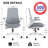 Ergonomic Mesh Office Chair with adjustable armrests for front, back, left, and right，Adjustable Height & Lumbar Support - Breathable Task Chair-1694286982