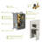 12 Inch Ceiling Mount Square Shower System  with Waterfall Tub Spout and Hand Shower-122006092