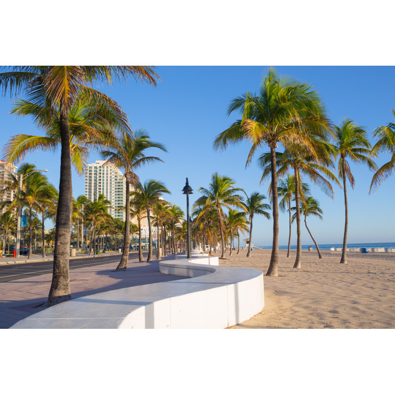 «Beach in Florida» par Aiisha5 - Photographie sur toile tendue, L 18 po x H 12 po