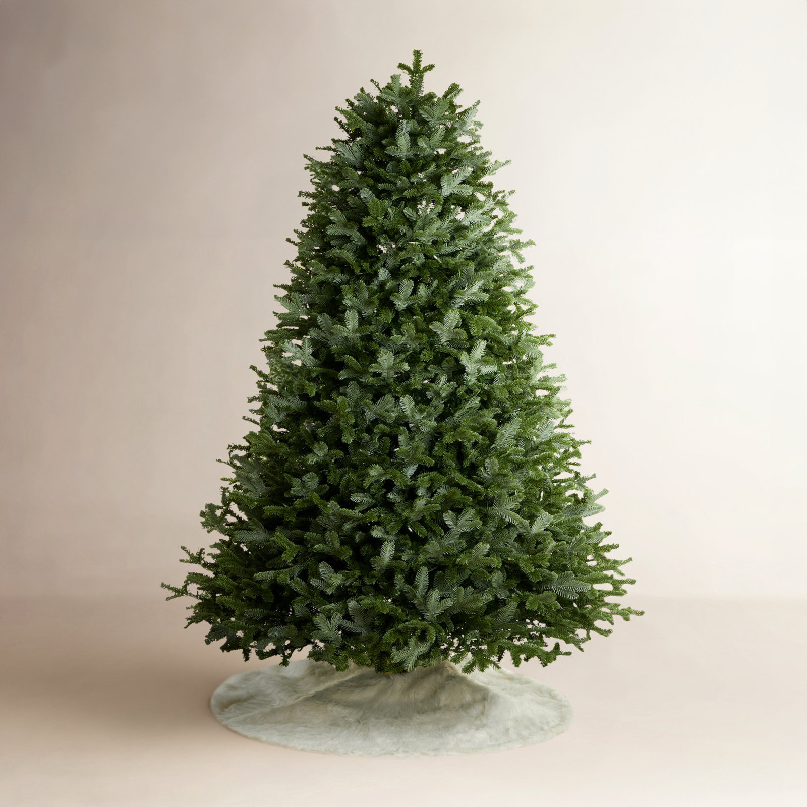 Flocked Pre-Lit Fir Christmas Tree, 6'