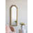 Exquisite Arched Full Length Mirror with Intricate Scrollwork Crown-130293384